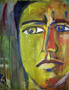 painting of poet William Allegrezza